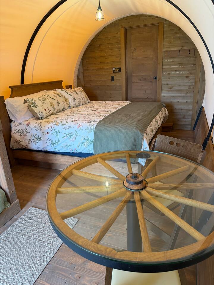 Golf + Pond View | Glamping in the Missouri Ozarks